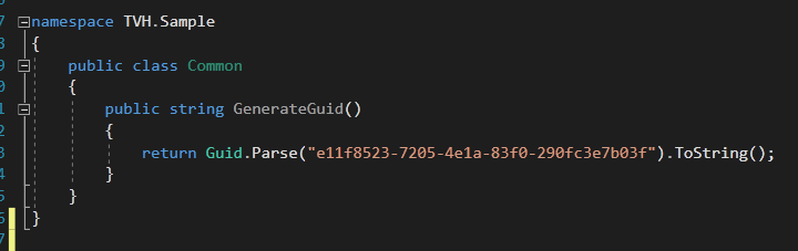 sample code